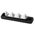 thumbnail image 2 of Ground Distribution Block, Bus Bar Terminal Silver Black AC 300V DC 48V Brass 4 Studs Rust Proof  For Truck For  For Boat, 2 of 8