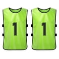 thumbnail image 2 of 12 PCS Adults Soccer Pinnies Quick Drying Football Team Jerseys, 2 of 8