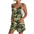 thumbnail image 1 of Penkiiy Combinaison Décontractée Sans Manches pour Femme, Polyester, Vert, 2TG, 1 of 6