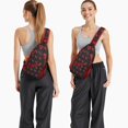 thumbnail image 2 of Tropical Kiwi Fruit Print Travel Sling Backpack, Lightweight and Durable Crossbody Bag with Green Kiwi Slices Pattern, Multi-Layer Storage and Fashionable Design for Kiwi Lovers, 2 of 6