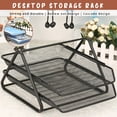 thumbnail image 1 of EGNMCR Tools&Home Improvement Desktop Office Supplies Data Shelf Superimposed Multi-Layer Bookshelf Wheeled rack, 1 of 9