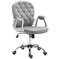 thumbnail image 1 of Vinsetto Height Adjustable Home Office Chair with Button Tufted Backrest, 1 of 10