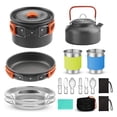 thumbnail image 1 of Ensemble de Batterie de Cuisine de Camping Équipement de Cuisson Extérieur pour Camping Randonnée et, 1 of 8