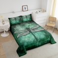 thumbnail image 4 of Erosebridal Animal Dragonfly Bedding Twin Comforter Set,Green Ombre Down Comforter,Gradient Room Decor,Reversible,Lightweight,2pcs, 4 of 7
