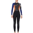 thumbnail image 2 of Combinaisons de Plongée 3 mm Caractères Chinois Combinaison de Plongée Maillot de Bain pour Couple Élasticité Protection UV Combinaison de Surf pour Plongée en Apnée Surf Femmes orange m, 2 of 6