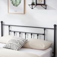 thumbnail image 3 of VECELO Full Size Metal Platform Bed Frame with Headboard and Footboard, Heavy Duty Bed Frame, No Box Spring Required, Black, 3 of 8