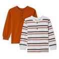 thumbnail image 1 of Lot de 2 t-shirts à col henley George pour petits garçons, 1 of 2