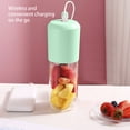 thumbnail image 4 of Dvkptbk 400Ml, Six-Blade Head Mini Juicer, USB Rechargeable Portable Juicing Cup, Home Electric Juicer, Large Capacity Glass Juicer Mini Juicer Home Essentials, 4 of 8