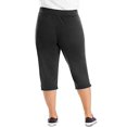 thumbnail image 4 of Just My Size Capris en Molleton Français pour Femmes, 2X, Noir, 4 of 4