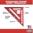 thumbnail image 2 of Milwaukee MLSQM070 7" Magnetic Rafter Square. Each, 2 of 4