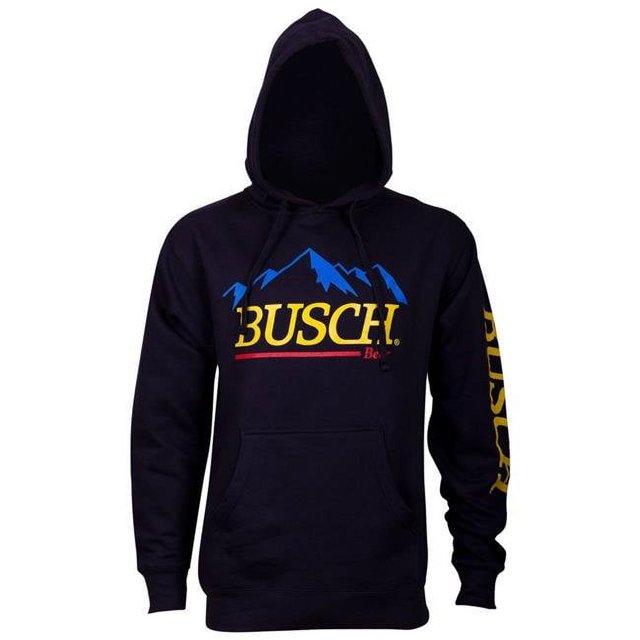 Busch 794278-S Busch Hommes Logo Montagne de Bière Chandail à Capuchon Bleu - Petit