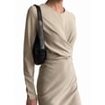 thumbnail image 2 of Women'S Long Sleeves Retro Style Fitted Waist Slimming Bodycon Dress Color S, 2 of 6