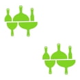 thumbnail image 2 of maskred Comfortable Grip With Ergonomic Curved Handle Filling Set Paint Scraper ABS Putty Durable ABS -friendly green 2Set, 2 of 6