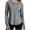 Grey, variant on TIMIFIS Women's Workout Tops UPF 50+ Sun Protection Crew Neck Long Sleeve T Shirts Outdoor Lightweight Hiking Clothing