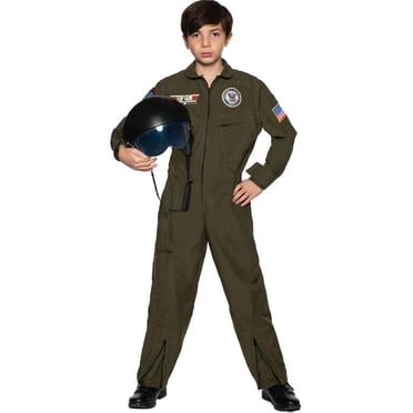 Underwraps UR27685M Marine Top Gun Pilot Costume pour Enfant, Moyen