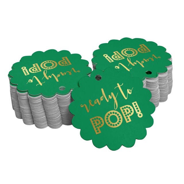 Inkdotpot Gold Foil Paper Hang Tags Ready To Pop Baby Shower Favor Tags 100 Piece