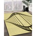 thumbnail image 3 of Ahgly Company Tapis d'Intérieur Lavable en Machine Carré Transitionnel Jaune Soleil, 7 Pieds Carré, 3 of 7