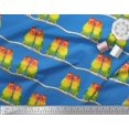 thumbnail image 2 of Soimoi Poly Georgette Fabric Branch & Colorful Parrot Bird Fabric Prints by Yard 52 Inch Wide, 2 of 3