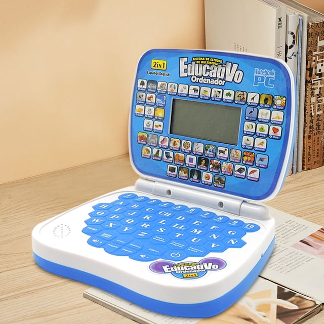 Mlkoz Children Toys, English Notebook Computer Toys For Children To Read Early Multi-functional Bilingual Learning, Girls Gifts
