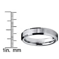 thumbnail image 4 of Bague Alliance Anniversaire pour Homme en Carbure de Tungstène Brossé, Ajustement Confortable, 4 mm, 4 of 4