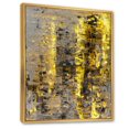 thumbnail image 2 of Designart Yellow Meets Grey Abstract Art II FLOAT FRAME WALL ART, 2 of 4