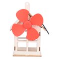 thumbnail image 3 of Khall Solar Powered Windmill Wooden House DIY Kid Children Science Experiment Toy Gift, 3 of 8