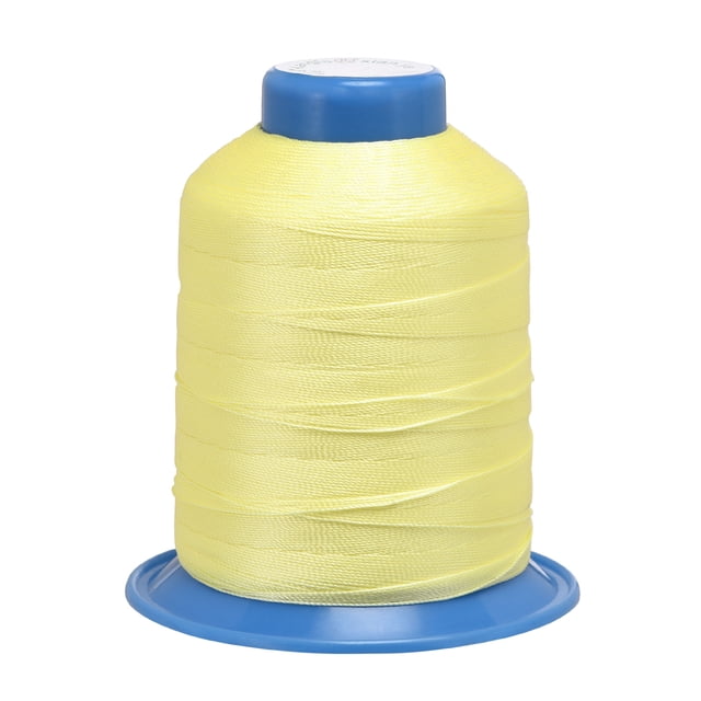 Unique Bargains Fil de Polyester Collé Jaune Pâle, Extra Résistant 710 Verges