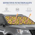 thumbnail image 4 of Vsdgher Tulips Flowers Print Car Windshield Sun Shade, Reflective Sunshade Window Sunshade Sun Visor Protector Fit for Cars,Trucks,SUVs-Small, 4 of 6
