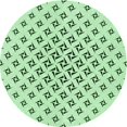 thumbnail image 1 of Ahgly Company Machine Washable Indoor Round Transitional Mint Green Area Rugs, 5' Round, 1 of 7