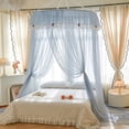 thumbnail image 1 of Kieccall French Style Dome Bed Canopy Foldable Mosquito Net Fine Mesh for Bedroom Home Insect Protection and Romantic Decor, 1 of 6