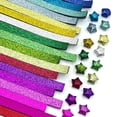 thumbnail image 1 of YSABOXY Glitter Diamonds Star Paper Frosted Folding Star DIY Gradi Handmade Or, 1 of 1
