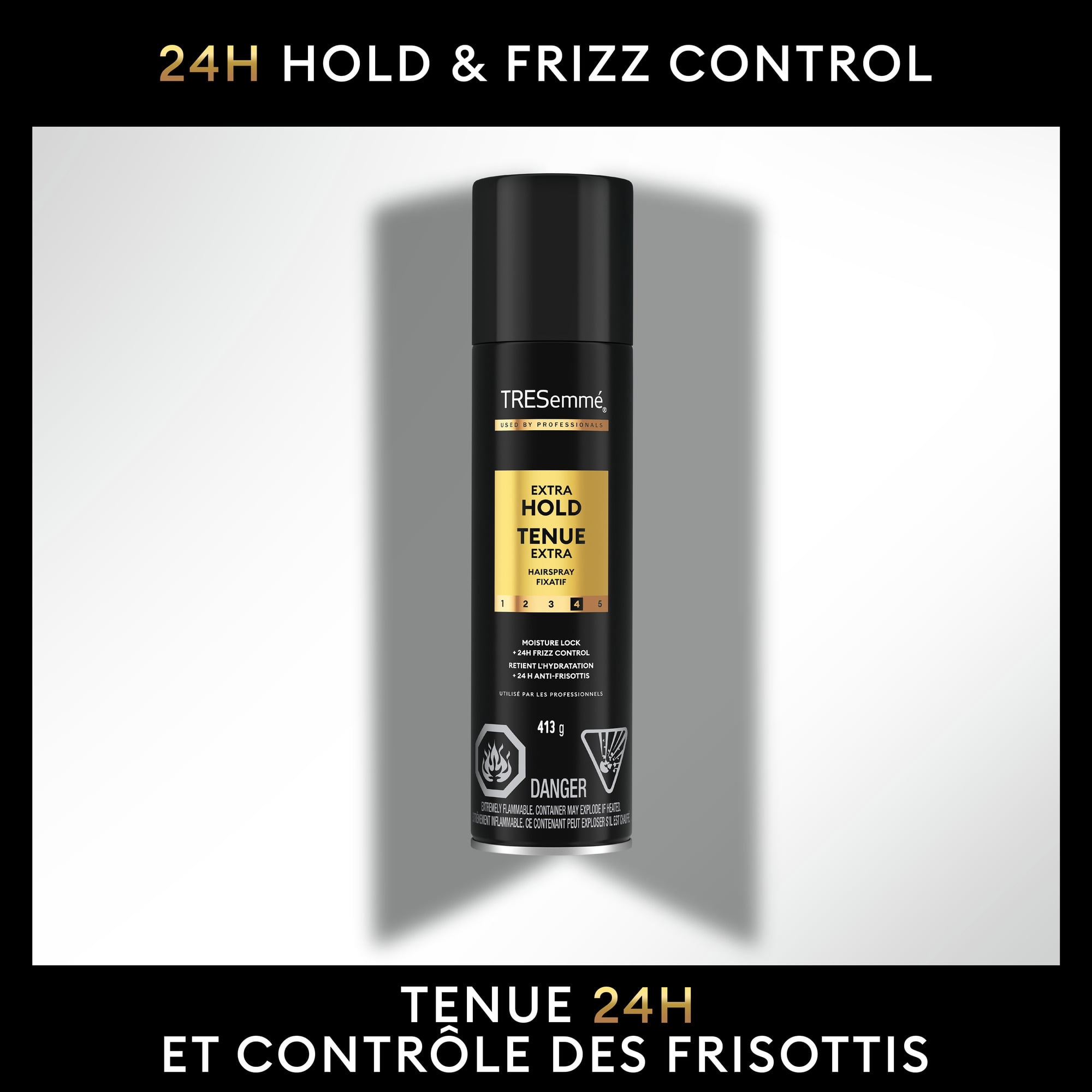 TRESemmé Hairspray Extra Hold Moisture Lock+24H Frizz Control, 413 g