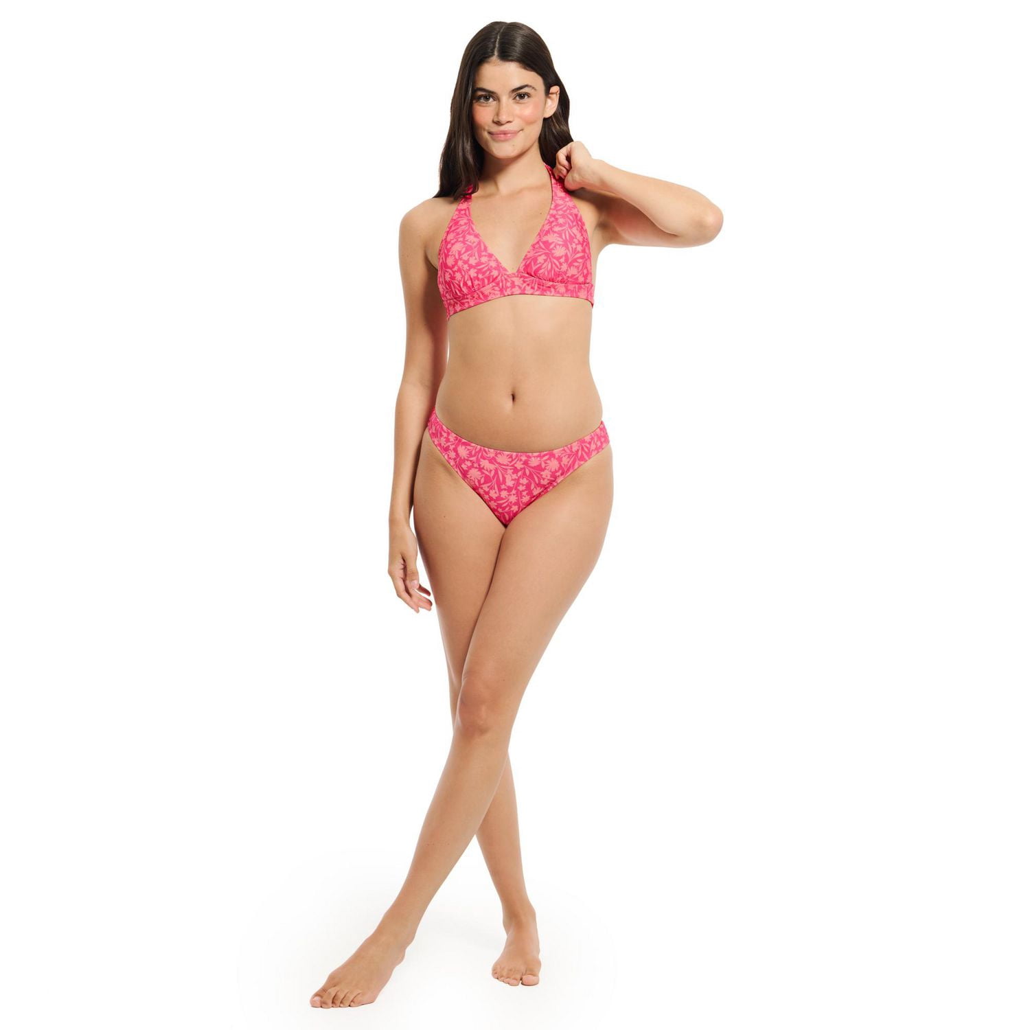 Summer Flirtt Haut de bikini triangle noir à licou pour femme