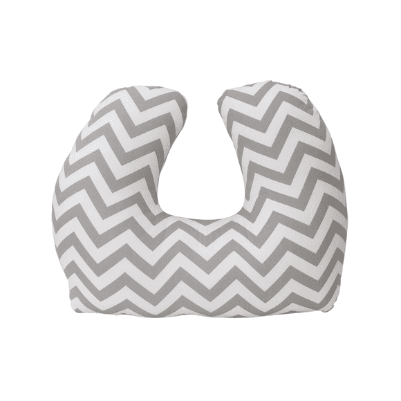 Jolly Jumper Baby Sitter Nursing Pillow - Grey Chevron | 100% Cotton, Hypoallergenic Support Cushion for Breastfeeding, Sitting & Lounging | Made in Canada