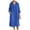 Blue, variant on Enjoytime Womens Dresses Solid Color Long Sleeve Lapel Casual Maxi Dress Button Down Cotton Linen Loose Plus Size Casual Dresses Blue XL