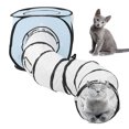 thumbnail image 2 of Tunnel pour Chat en Forme de S pour Animaux de Compagnie Chats Bleu, 2 of 8