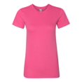 thumbnail image 1 of Women’s Fine Jersey Tee, M, Fuchsia, 1 of 3
