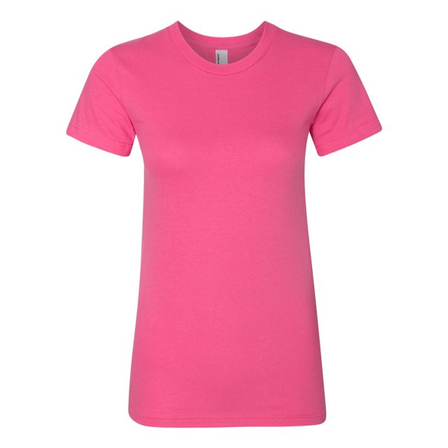 Women’s Fine Jersey Tee, M, Fuchsia