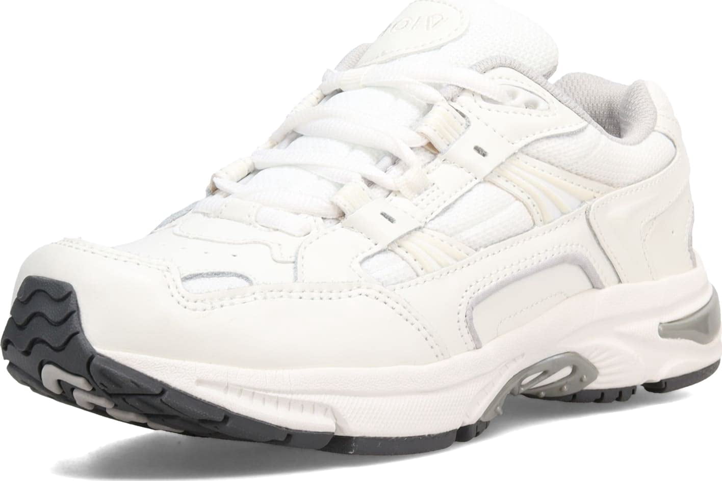 Vionic Women's Walker Classic Comfortable Leisure Shoes- Supportive Walking Sneakers That Include Three-Zone Comfort with Orthotic Insole Arch Support White Leather 10 Medium US
