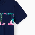 thumbnail image 4 of PatPat Family Matching Floral Panel Tee and Flower Pattern Ruffle Hem Strap Dress Sets, 4 of 4