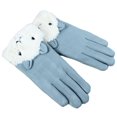 thumbnail image 1 of Gants en Daim Chauds pour Femmes Hiver Coupe-Vent en Plein Air, 1 of 10