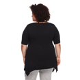 thumbnail image 3 of George Women's Plus Sharkbite Hem Tee, 3 of 6