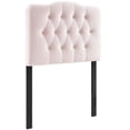 thumbnail image 2 of Annabel Twin Diamond Tufted Performance Velvet Headboard in Pink, 2 of 8