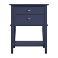 thumbnail image 3 of Ameriwood Home Table d'Appoint Franklin avec 2 Tiroirs en Bleu Marine, 3 of 5
