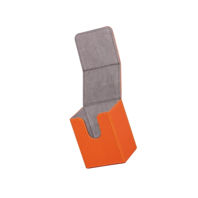 Boîte Organisatrice pour Deck de Cartes, Support de Boîte, Grand Support de Rangement pour Cartes, Contient 100+ Cartes pour Cartes MTG, Orange