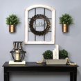 thumbnail image 3 of Stratton Home Decor Couronne de Bronze Rassemblement Décoration Murale de Fenêtre, Blanc Vieilli, 3 of 5