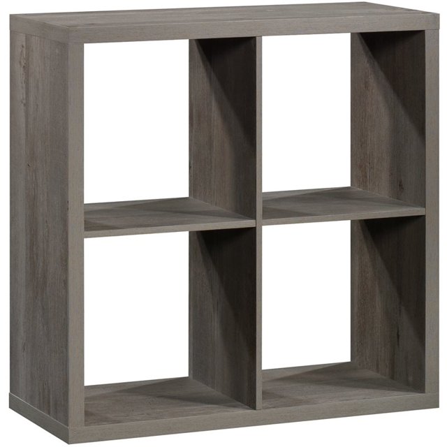 Bowery Hill Modern Engineered Wood 4-Cube Organizer in Mystic Oak
