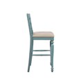 thumbnail image 3 of Hunter Antique Blue Barstool, 3 of 5