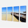 thumbnail image 2 of Traditional Thai Boat on Beach - Seashore Canvas Art Print, 2 of 3