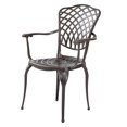 thumbnail image 3 of Kinger Home Chaises de Patio Extérieures en Aluminium Moulé en 2 Pièces, Chaises de Patio, Sièges de Patio, Chaises pour l'Extérieur, Design Tissé, Résistant à la Rouille - Bronze, 3 of 6